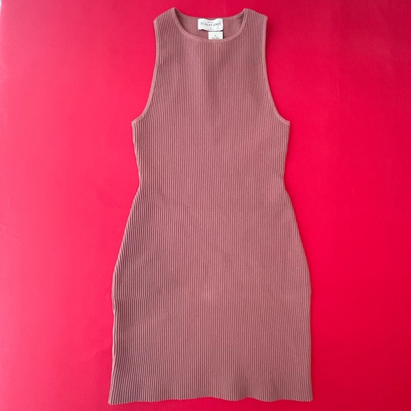 NWT Aritzia Babaton Sculpt Knit Racer Mini Dress XS - Picture 4 of 5